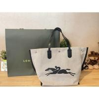 ราคา กระเป๋า LONGCHAMP ESSENTIAL TOILE SHOULDER BAG L ECRU - usedส่วนตัว (41712060557)