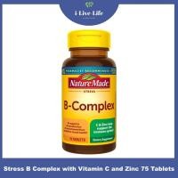 ราคา 70% Sale EXP.12/25 Nature Made - Stress B Complex with Vitamin C and Zinc 75 Tablets วิตามินบีรวม วิตามินบีคอมเพล็ก (18388244277)