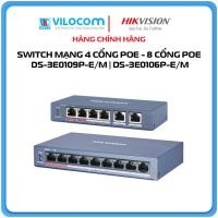 ราคา HIK POE Switch DS-3E0109P-E/M (8P POE) และ HIK POE Switch DS-3E0106P-E/M (4P POE) (41163500590)