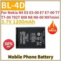 ราคา ใหม่เปลี่ยนแบตเตอรี่โทรศัพท์มือถือ 3.7V 1200mAh BL-4D สําหรับ Nokia N5 E5 E5-00 E7 E7-00 T7 T7-00 702T 808 N8-00 N97mini (25998361490)