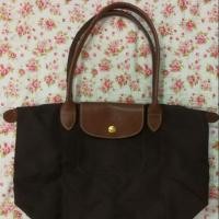 ราคา กระเป๋าLongchamp size M หูยาว สีน้ำตาล New (817828745)
