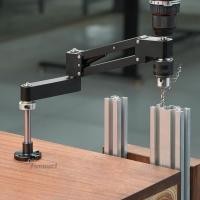 ราคา [Fenteer1] Manual Tapper Machine Vertical Rocker Bracket Tapper Arm Drill Stand Aluminium (54210233256)