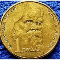 ราคา เหรียญ​ออสเตรเลีย​ Australia, 1 Dollar, (ที่ระลึก​100ปี Henry Parkesบิดาแห่ง​ชาติ), #​3112,ใช้แล้ว​ (20593184331)