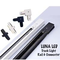 ราคา รางไฟแทรคไลท์ 1 เมตร Track Light Rail 1m & ตัวต่อแทรคไลท์ Track Light Connector แสงขาว Day Light (1566847570)
