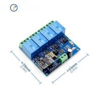 ราคา สวิทช์ควบคุมระยะไกล 12v ESP 8266 ESP-01 4 Channel WIFI Relay 12V ESP8266 ESP-01 4 Channel Wifi Relay Module Remote Control (56711530792)