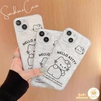 ราคา สต๊อกไทย เคสโทรศัพท์16 ลายแมวเคธีสไตล์อิน เคสแบบเปลือกหอย For iPhone12 13 14 15 16Pro MAX X XS XR XS 7 8Plus SE2 ป้องกัน (43823341813)