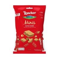 ราคา ล็อคเกอร์ มินิเวเฟอร์เคลือบช็อกโกแลตรสเฮเซลนัท Loacker Minis Napolitaner 80g. (53412592292)