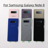 ราคา สําหรับ Samsung Galaxy หมายเหตุ 8 แบตเตอรี่ฝาหลัง N950 N950F N9500 SM-N950F แก้วกล้องเปลี่ยนประตู Note8 กระจกด้านหลัง (50765212450)