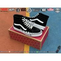 ราคา VANS SK8- HI FLAME BLACK -WHITE รับประกันแท้ รองเท้าVans VansSK8 Vansลายไฟ รองเท้า (52851890743)