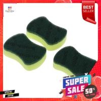 ราคา ฟองน้ำพร้อมใยขัด SCOTH-BRITE ANTIBACTERIAL 10x5นิ้ว 2แถม1 สีเขียวSCOURER SPONGE SCOTH-BRITE ANTIBACTERIAL 10x5" 3 PCS GR (19648080176)