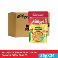 ราคา [หมดอายุ 26 ธ.ค. 65] Kellogg's Banana Corn Flakes เคลล็อกส์ บานาน่า คอร์นเฟลกส์ 55 กรัม (ยกลัง 24 ชิ้น) (18537130275)