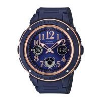ราคา Casio Baby-G นาฬิกาข้อมือผู้หญิง สายเรซิ่น รุ่น BGA-150PG,BGA-150PG-2B2 - สีน้ำเงิน (1426841369)
