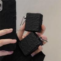 ราคา น้ําฟอยล์สีดําCrinkled iPhone AirPodsสําหรับAirpods1/2/3/Pro Anti-fall TPU Soft iPhone 7 8 Plus X XS XR Max 11 11ProMax 12 12Pro 13 13ProMax 14ProMaxกรณีAirPodกรณี (54964712040)