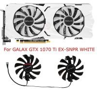 ราคา -2 ชิ้น/เซ็ต,การ์ดวิดีโอพัดลม Cooler,สําหรับ GALAX GTX1070 EX,สําหรับ GALAX GTX 1080 EXOC-SNPR สีดํา,สําหรับ GALAX GTX 1070 Ti EX-SNPR สีขาว- (45262102272)