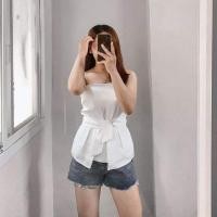 ราคา เกาะอกผูกโบว์หน้า ผูกโบว์เอว งานป้าย (6236555231)