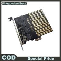 ราคา FBTH PCIE ถึง M2 อะแดปเตอร์ PCI Express X1 3.0 4 พอร์ต B Key M.2 NGFF SATA SSD อะแดปเตอร์ PCI-E M.2 อะแดปเตอร์ขยายการ์ด Riser ร้อน (43781324814)