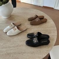 ราคา Fashion Style Popular Buckle Leather Square Toe Mules (ขนาด 35-39) (55510847211)