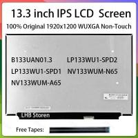 ราคา 13.3 "แล็ปท็อปหน้าจอ LCD B133UAN01.3 LP133WU1-SPD2 SPD1 NV133WUM-N65 A65 สําหรับ HP Pavilion Aero 13-be จอแสดงผล Matrix แผง TPN-W152 (55812380702)