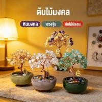 ราคา ต้นไม้ หินมงคล เสริม ฮวงจุ้ย โชคลาภ ร่ำรวย ความสูง 11cm ของมงคล ของขวัญ ต้นไม้มงคล อเมทิสต์ โรสควอตซ์ ต้นไม้ปลอม (54705763758)