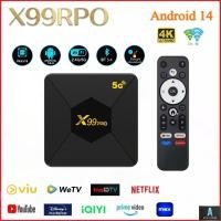 ราคา X99PRO Android TV BOX 2.4/5GHz RAM8 ROM128GB Android 14.0 (53912518586)