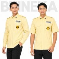 ราคา KEMEJA ล่าสุด Security Guard Pdh เสื้อ 2026 สีครีมแขนยาวและแขนสั้น (55212158962)