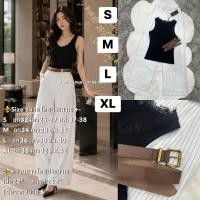 ราคา พร้อมส่ง S-XL⚡️RM 9158 ชุดเซ็ตผู้หญิง เสื้อยืดสีดำแต่งลูกไม้+กางเกงขายาวสีขาวลายริ้ว #สไตล์สาวเวียด2026 (51863488566)