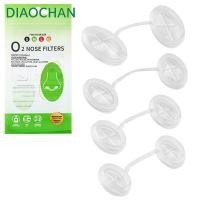 ราคา DIACHATH ปลั๊กจมูกแบบใช้แล้วทิ้ง, ตัวกรองจมูกหลายขนาดที่มองไม่เห็น, ชุดกรองจมูก Unobtrusive ระบายอากาศได้สบาย Smog/Pollen (49314259869)
