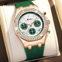 ราคา 2024 Meibin สินค้าใหม่นาฬิกาหน้าปัดขนาดใหญ่สามตาหกมือ Multi-Function Luminous ปฏิทินนาฬิกาผู้หญิงแฟชั่นนาฬิกากีฬา (54564003010)