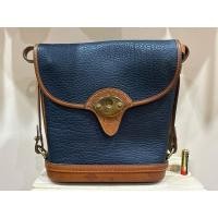 ราคา กระเป๋าสะพายข้าง DOONEY & BOURKE NAVY BLUE & BROWN ( วินเทจ ) (23664527474)