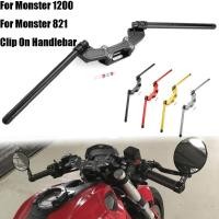 ราคา Motorcycle Clip on Adjustable Handlebars Handle Bar With Adapter For Ducati Monster 821 2015-2017 M (50702676903)