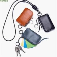ราคา MORNING กระเป๋าใส่เหรียญขนาดเล็ก, PU พร้อมพวงกุญแจเชือกเส้นเล็กห้อยคอกระเป๋าสตางค์,วินเทจแบบพกพาประณีตนุ่มผู้ถือกุญแจกระเป๋ากลางแจ้ง (56863869639)