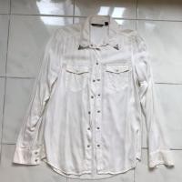 ราคา เสื้อเชิ๊ต MNG สีขาว เสื้อเชิ๊ตใส่ทำงาน เสื้อแบรนด์เนม ส่งต่อ (2098649321)
