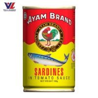 ราคา ปลากระป๋องซาร์ดีนในซอสมะเขือเทศ ตรา อะยัม 155 กรัม [0058088] (43633075841)