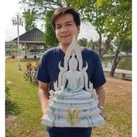 ราคา พระพุทธชินราช ลายหินหยก หน้าตัก 9 นิ้ว บูชาเพื่อความเป็นสิริมงคล ขึ้นบ้านใหม่ พระประธาน สำหรับหิ้งพระ ของขวัญทุกเทศกาล (7700176996)