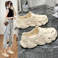 ราคา Soft-Soled Holeรองเท้าผู้หญิงฤดูร้อนสไตล์ใหม่Sup-Stepping EVAน้ําหนักเบาAnti-Slip Heeledรองเท้าแตะรองเท้าแตะชายหาดHigh-Appear260614 (56362173915)