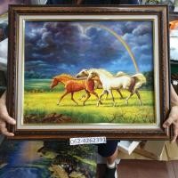 ราคา กรอบรูป รูปม้า ภาพม้า ม้า 8 ตัว ติดบ้าน ร้านค้า ของขวัญ ขึ้นบ้านใหม่ (4320101289)