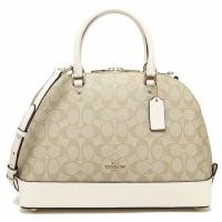 ราคา Sale(ใหม่-แท้100% ส่งฟรี) COACH SIERRA SATCHEL IN SIGNATURE COATED CANVAS F58287 โดม ขนาด13นิ้ว (1852990079)