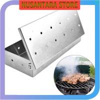 ราคา NUSANTA STORE - Hokerbat BBQ Charcoal Smoker Box Wood Chips Grill Meat - HK037 (41805708797)