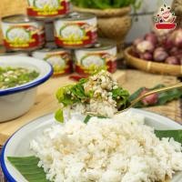 ราคา (ขายส่ง) ไข่มดแดงกระป๋องตราบุญผลาขายส่งยกลัง 24 กระป๋อง (54706221312)