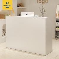 ราคา เคาน์เตอร์ เคาเตอร์ เคาเตอร์ไม้ ขนาด 80/100cm เคาน์เตอร์ต้อนรับ โต๊ะเค้าเตอร์ประชาสัมพันธ์ ​ร้านขายเสื้อผ้า ร้านตัดผม (57354707336)