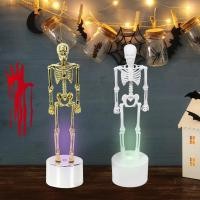 ราคา เซซ6โอ เครื่องประดับโครงกระดูก นํา,แสงที่มีสีสันเรืองแสงโคมไฟโครงกระดูกมนุษย์, ตกแต่งเดสก์ท็อปพลาสติกจําลองอุปกรณ์ประกอบฉากฮาโลวีนบ้านผีสิง (41732667261)