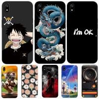 ราคา สําหรับ xiaomi Redmi 7a กรณีซิลิโคนอ่อนสําหรับ Redmi 7a สีดํา tpu กรณี Oriental Dragon (56412261539)
