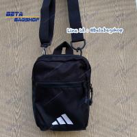 ราคา [ Adidas แท้ 100% ] กระเป๋า Adidas สะพายข้าง / กระเป๋าสะพายข้าง Adidas รุ่น FS0281 (สีดำสกรีนตรา ADIDAS สีขาว) (3755343645)