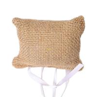 ราคา Flgo Bowknot Rings Bearer Pillow Holder Square Pocket Rings Pillow Cushion Wedding (44432013901)
