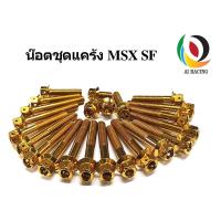 ราคา น๊อตชุดแคร้ง MSX125 / SF หัวเจาะ สเตนเลสแท้ (9855294478)
