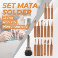 ราคา MATA Nonmagnetic หัวแร้ง (15 ชิ้น)/ชุด หัวแร้งบัดกรีทองแดง/ปลายบัดกรีเหล็ก/ปลายบัดกรี (50751109472)