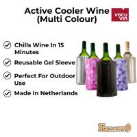 ราคา VACUVIN Active Cooler แขนไวน์ Multi-Color Chill Wine อุปกรณ์เสริมสีแดงสีขาวขวดไวน์ Cooler Keep Cool Wine Lover (51564377507)