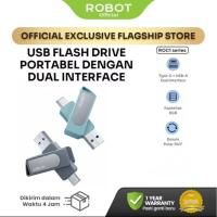 ราคา Flashdisk OTG ROBOT ROCCO Series 8GB 16GB 32GB 64GB USB Type C Dual Drive OTG HP แล็ปท็อป Original ROCCO108 ROCCO116 ROCCO132 ROCCO164 (44431615586)