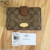 ราคา COACH MEDIUM CORNER ZIP WALLET IN SIGNATURE (34576160)