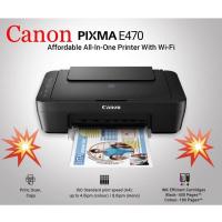 ราคา รุ่นใหม่! CANON E470 PRINTER PIXMA AIO - (Print/ Copy/ Scan/WiFi) ประกันศูนย์ canon 1 ปี (15978670847)